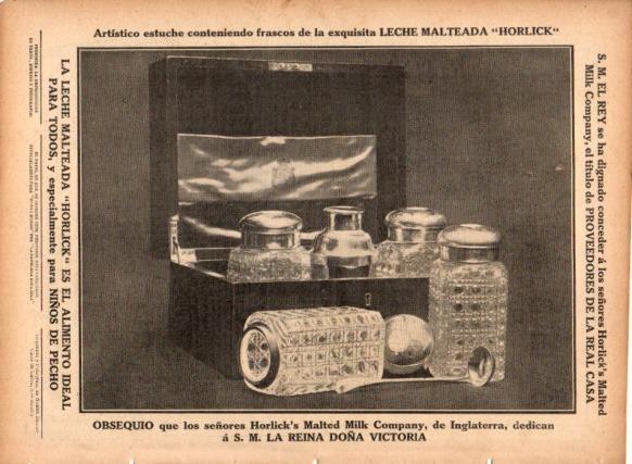 LAMINA V22721: Publicidad leche malteada Horlick