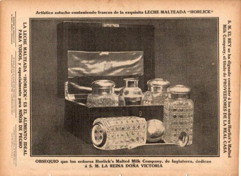 LAMINA V22721: Publicidad leche malteada Horlick