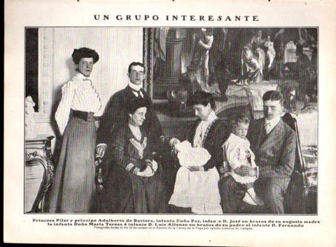 LAMINA V22726: Princesa Pilar y principe Adalberto de Baviera