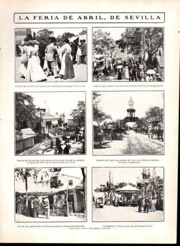 LAMINA V22727: Vistas de la Feria de Abril de Sevilla