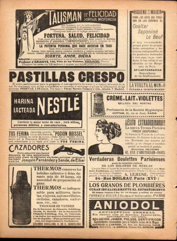 LAMINA V22747: Publicidad Talisman de Felicidad sortija misteriosa