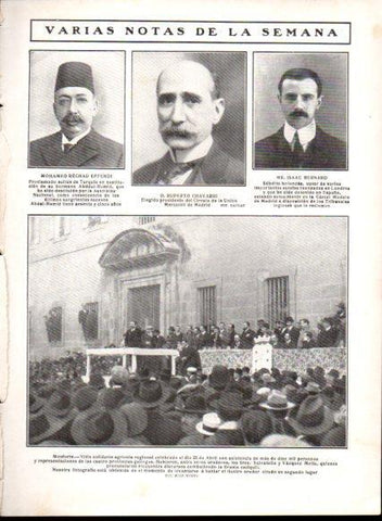 LAMINA V22745: Mitin solidario agricola en Monforte 25 abril 1909