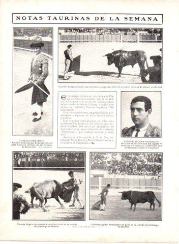 LAMINA V22742: Gallito, Carlos Lombardini y Segurita