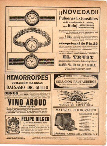 LAMINA V22736: Publicidad Solucion Pautauberge
