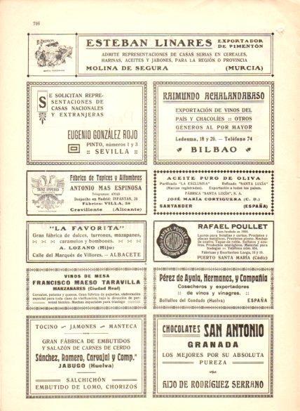 LAMINA V22699: Publicidad Tapiz Imperio de Antonio Mas Espinosa