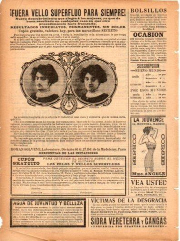 LAMINA V23000: Publicidad Roman Solvene fuera vello
