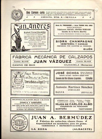 LAMINA V22698: Publicidad San Andres de Rafael Toval Gordillo