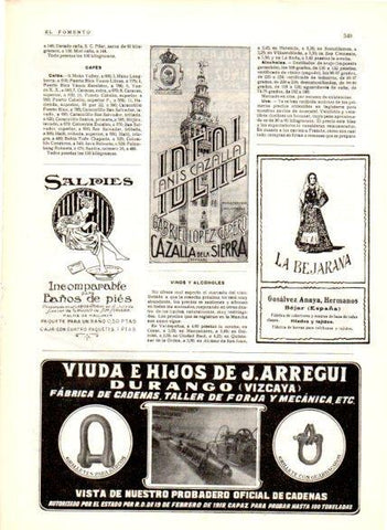 LAMINA V22663: Publicidad Anis Cazalla Ideal