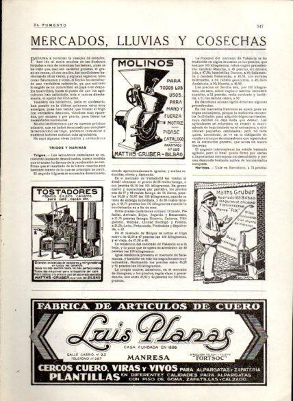 LAMINA V22662: Publicidad Luis Planas articulos de cuero