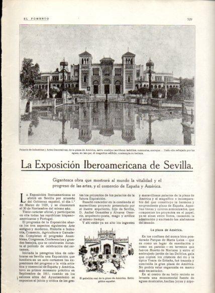 LAMINA V22658: Palacio de Industrias y Artes Decorativas de Sevilla