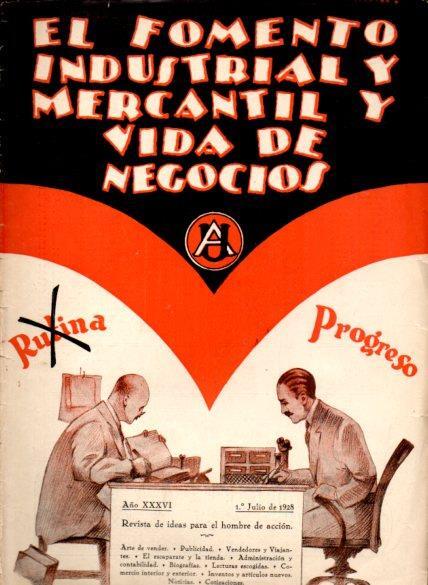 LAMINA V22653: Portada El Fomento Industrial y Mercantil y Vida de Negocios 1 de julio de 1928