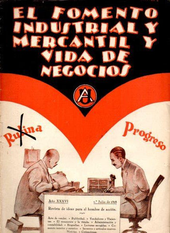 LAMINA V22653: Portada El Fomento Industrial y Mercantil y Vida de Negocios 1 de julio de 1928