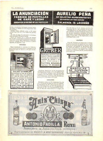 LAMINA V22645: Publicidad Anis Chispa