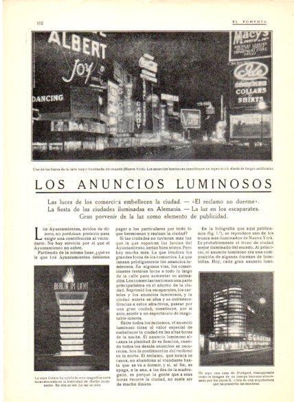 LAMINA V22639: Anuncios luminosos en Nueva York