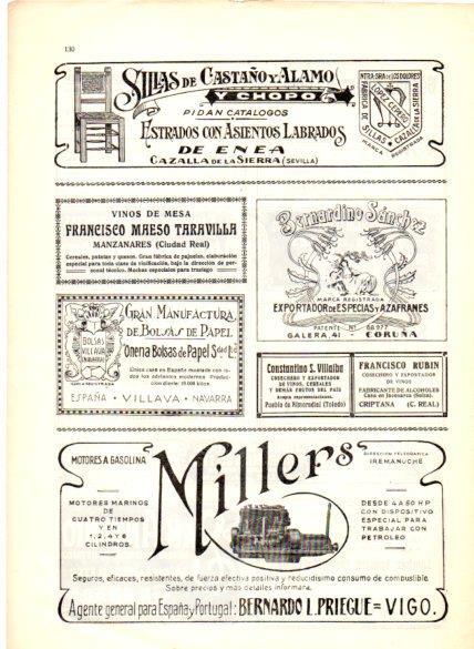 LAMINA V22651: Publicidad Millers motores a gasolina
