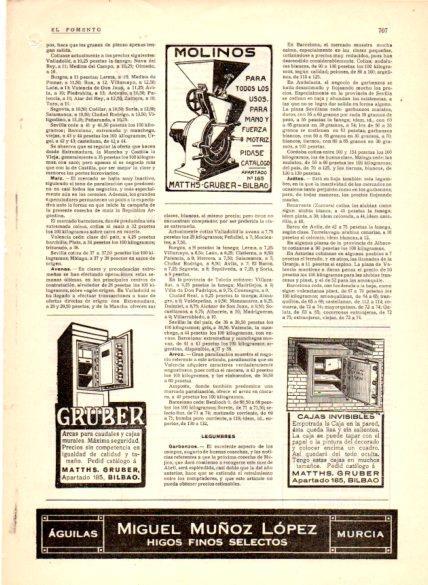 LAMINA V22695: Publicidad Gruber arcas para caudales