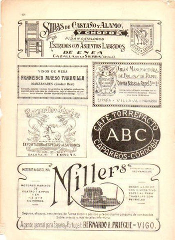 LAMINA V22687: Publicidad cafe torrefacto ABC