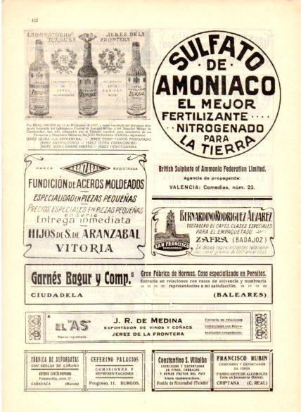 LAMINA V22685: Publicidad Jerez medicinales Lukol
