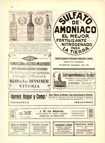 LAMINA V22685: Publicidad Jerez medicinales Lukol