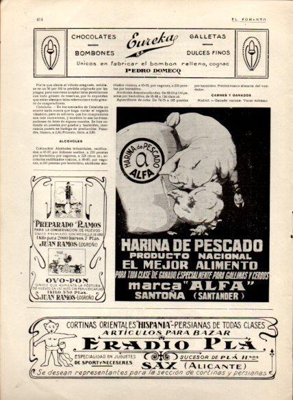 LAMINA V22681: Publicidad Alfa harina de pescado
