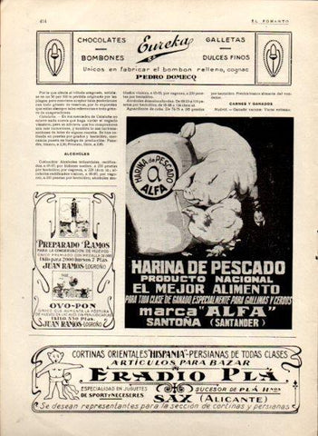 LAMINA V22681: Publicidad Alfa harina de pescado