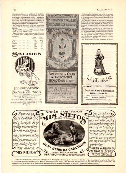 LAMINA V22679: Publicidad El Monaguillo datiles