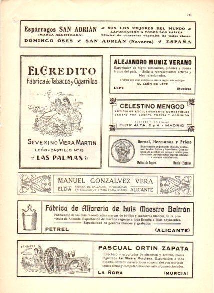 LAMINA V22697: Publicidad El Credito fabrica de tabacos