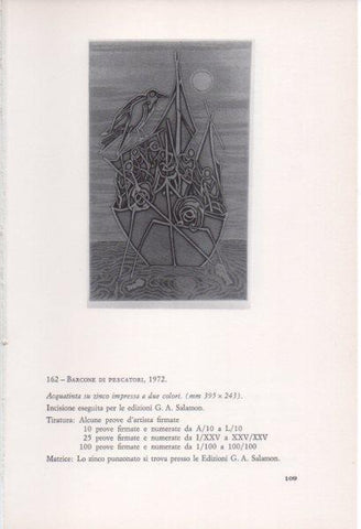 LAMINA V23401: Francesco Casorati. Barcone di pescatori