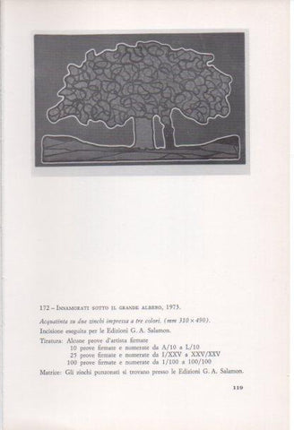 LAMINA V23406: Francesco Casorati. Innamorati sotto il grande albero