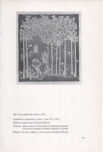 LAMINA V23386: Francesco Casorati. Le gabbie nel bosco