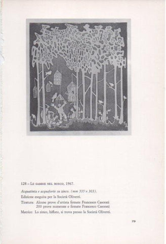 LAMINA V23386: Francesco Casorati. Le gabbie nel bosco