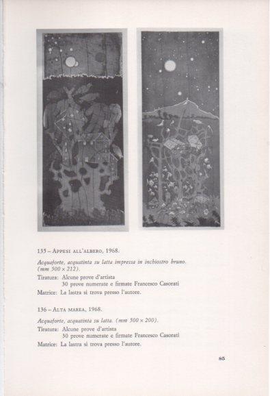 LAMINA V23389: Francesco Casorati. Appesi all'albero e Alta marea