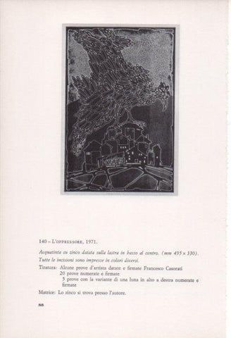 LAMINA V23390: Francesco Casorati. L'oppressore