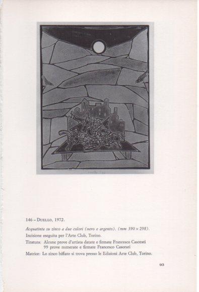 LAMINA V23393: Francesco Casorati. Duello
