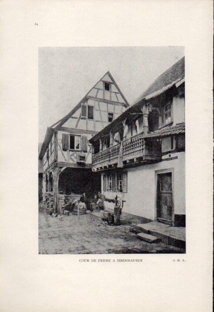 LAMINA V23442: Cour de ferme a Issenhausen