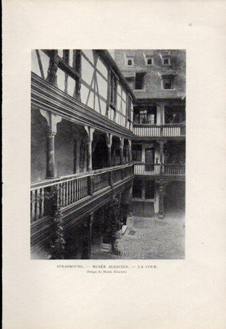 LAMINA V23435: Musee alsacien la cour, Strasbourg