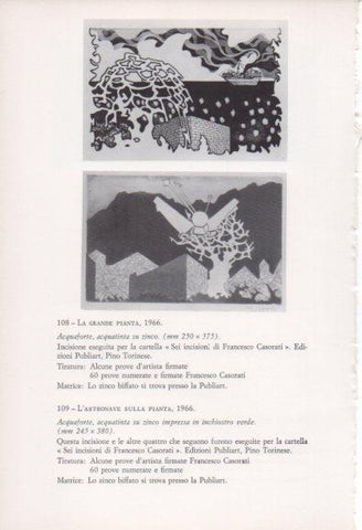 LAMINA V23379: Francesco Casorati. La grande pianta e L'astronave sulla pianta
