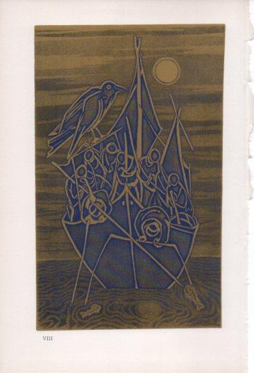 LAMINA V23333: Francesco Casorati. Barcone di pescatori
