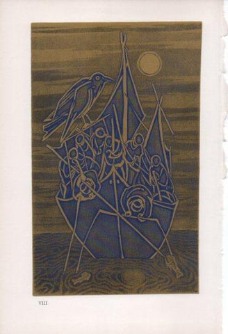 LAMINA V23333: Francesco Casorati. Barcone di pescatori