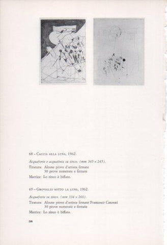 LAMINA V23365: Francesco Casorati. Caccia alla luna e Groviglio sotto la luna