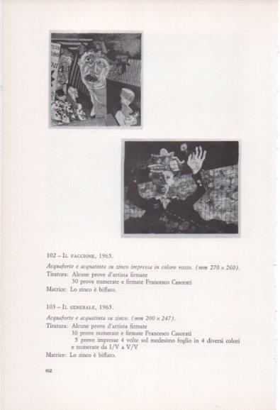 LAMINA V23377: Francesco Casorati. Il faccione e Il generale