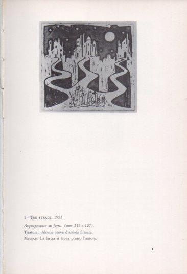 LAMINA V23347: Francesco Casorati. Tre strade