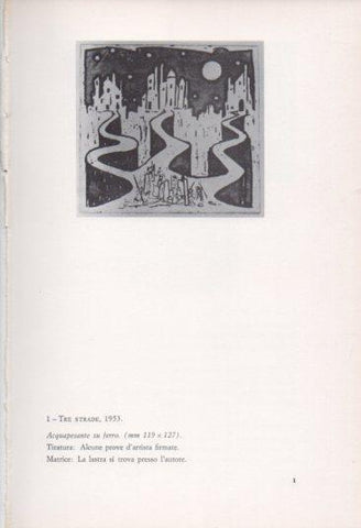 LAMINA V23347: Francesco Casorati. Tre strade