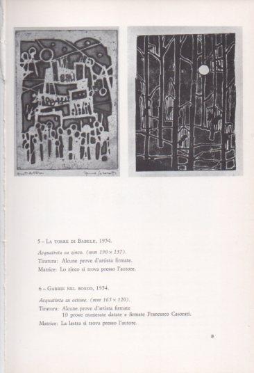 LAMINA V23348: Francesco Casorati. La torre di Babele e Gabbie nel bosco