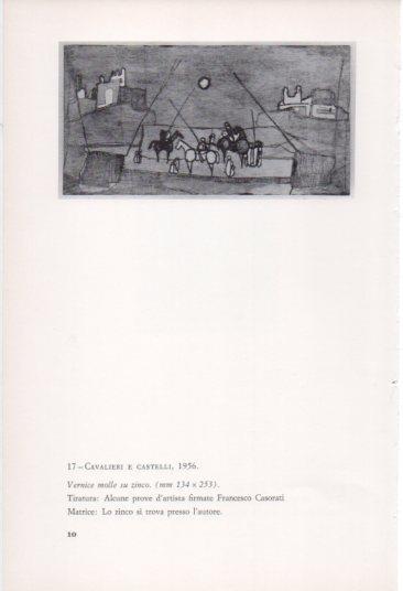 LAMINA V23351: Francesco Casorati. Cavalieri e castelli