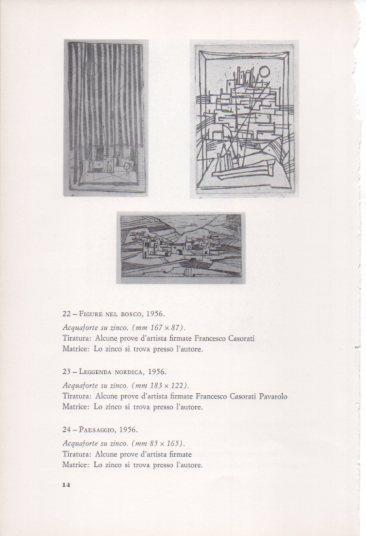 LAMINA V23353: Francesco Casorati. Figure nel bosco, Leggenda nordica e Paesaggio