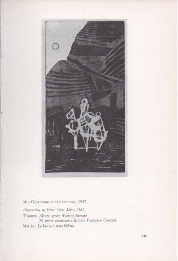 LAMINA V23356: Francesco Casorati. Cavaliere sulla collina