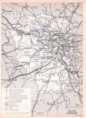 LAMINA V23567: Carte region parisienne