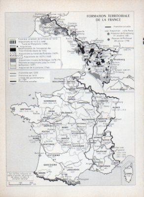 LAMINA V23546: Carte de la formation territoriale de la France