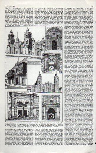 LAMINA V23100: Arte colonial